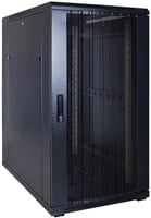 22U server rack with perforated door 600x1000x1200mm (WxDxH)