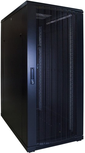 27U server rack with perforated door 600x1000x1400mm (WxDxH)