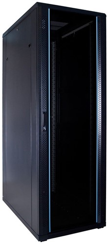37U server rack with glass door 600x1000x1800mm (WxDxH)