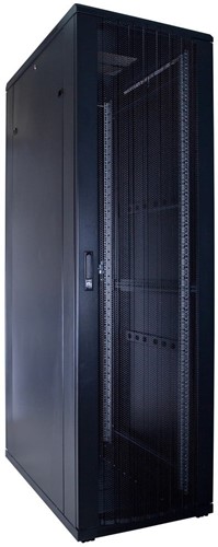 42U server rack with perforated door 600x1000x2000mm (WxDxH)