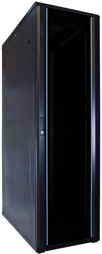 42U server rack with glass door 600x1200x2000mm (WxDxH)