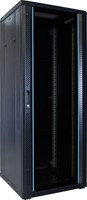 32U server rack with glass door 600x600x1600mm (WxDxH)