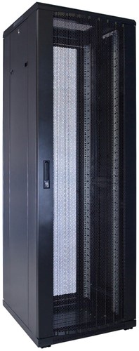 37U server rack with perforated door 600x600x1800mm (WxDxH)