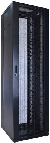 42U server rack with perforated door 600x600x2000mm (WxDxH)