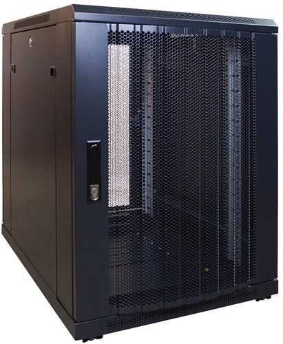 15U mini server rack with perforated door 600x600x860mm (WxDxH)