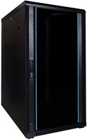22U server rack with glass doors 600x800x1200mm (WxDxH)