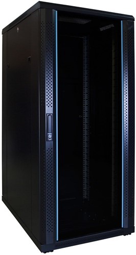 27U server-rack with glass door 600x800x1400mm (WxDxH)