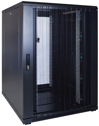 22U server rack with perforated door 800x1000x1200mm (WxDxH)