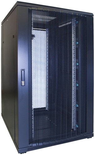 27U server rack with perforated door 800x1000x1400mm (WxDxH)