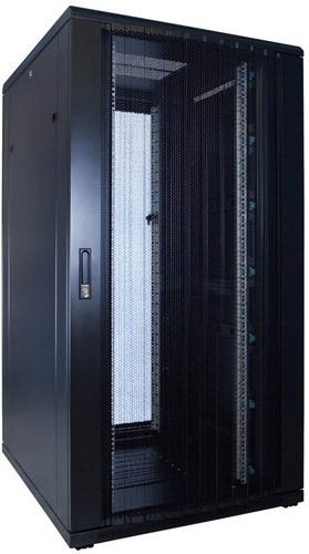 32U server rack with perforated door 800x1000x1600mm (WxDxH)