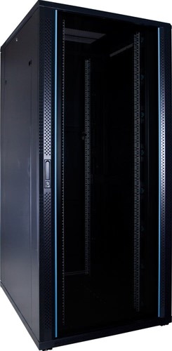 37U server rack with glass door 800x1000x1800mm (WxDxH)