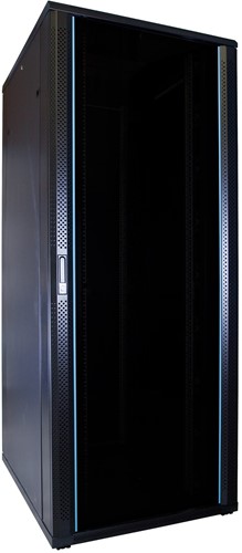 47U server rack with glass door measurements: 600x800x2200mm (WxDxH)