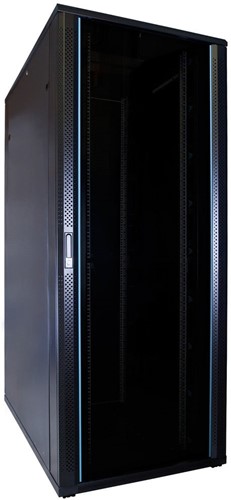 47U server rack with glass door 800x1200x2200mm (WxDxH)