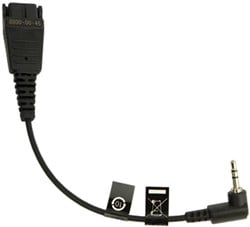 QD-2,5 mm jack (straight)