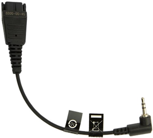 QD-2,5 mm jack (straight)