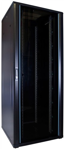 47U server rack with glass door 800x800x2200mm (WxDxH)