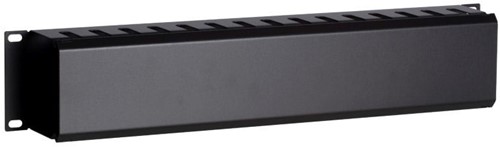 2U 19 inch metal cable tray with sliding cover