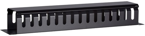 2U 19 inch metal cable tray with sliding cover-2