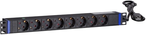 19 inch 8 way power strip with C14 plug