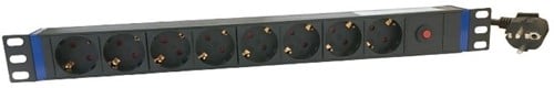 19 inch 8-way power strip - master overload