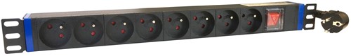 19 inch power strip with 8 sockets and pen earth