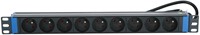 19 inch power strip with 9 sockets and pen earth