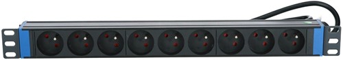 19 inch power strip with 9 sockets and pen earth