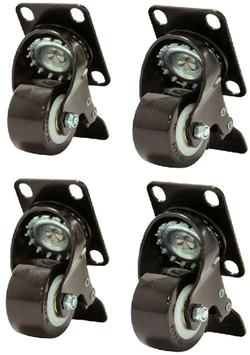 Set castors with brake for all server racks