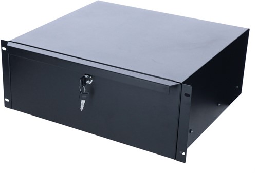19 inch lockable metal drawer - 4U
