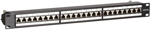 CAT6a STP patch panel - 24 ports