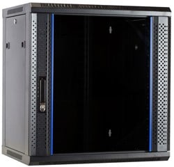 12U wandkast met glazen deur