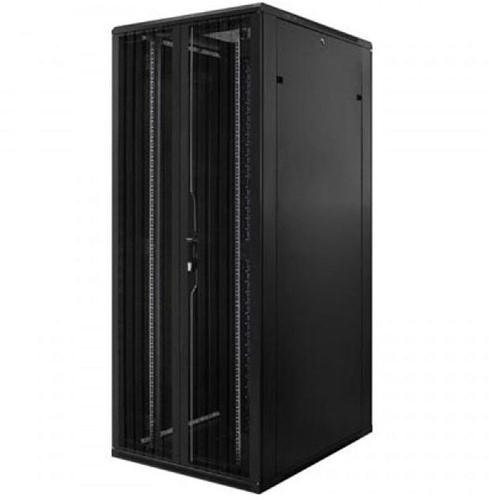 42U server rack with perforated split doors front and back 800x1200x2000mm (WxDxH)