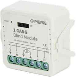 PIERRE 1 Gang Blind/Curtain Module (L+N)