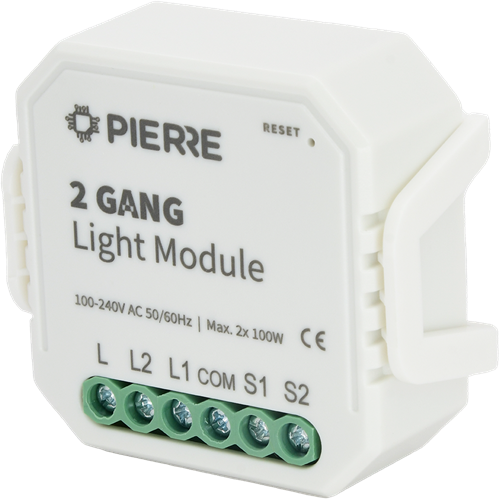 PIERRE 2 Gang Light Module (no Neutral)