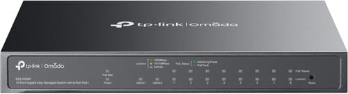 Omada 10-Port Gigabit Easy Managed Switch with 8-Port PoE+