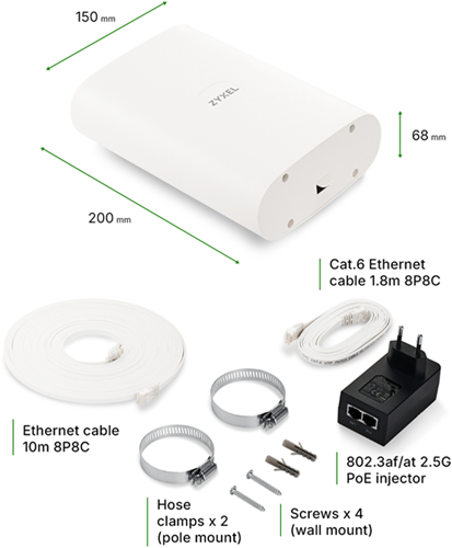 Zyxel FWA70 5G FWA Outdoor/Indoor Router SDC BV