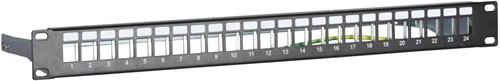 STP patch panel for keystones - 24 ports