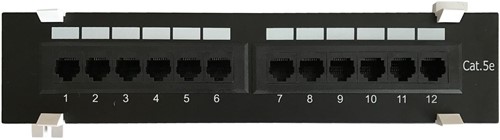 CAT5e UTP wall mount patch panel - 12 ports-3