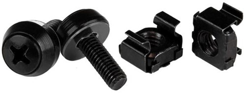 M6 cage nuts - set for 19 inch mounting - Set of 100