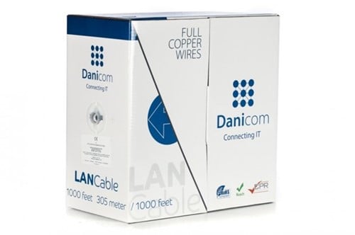 CAT6 UTP 305m op rol soepel